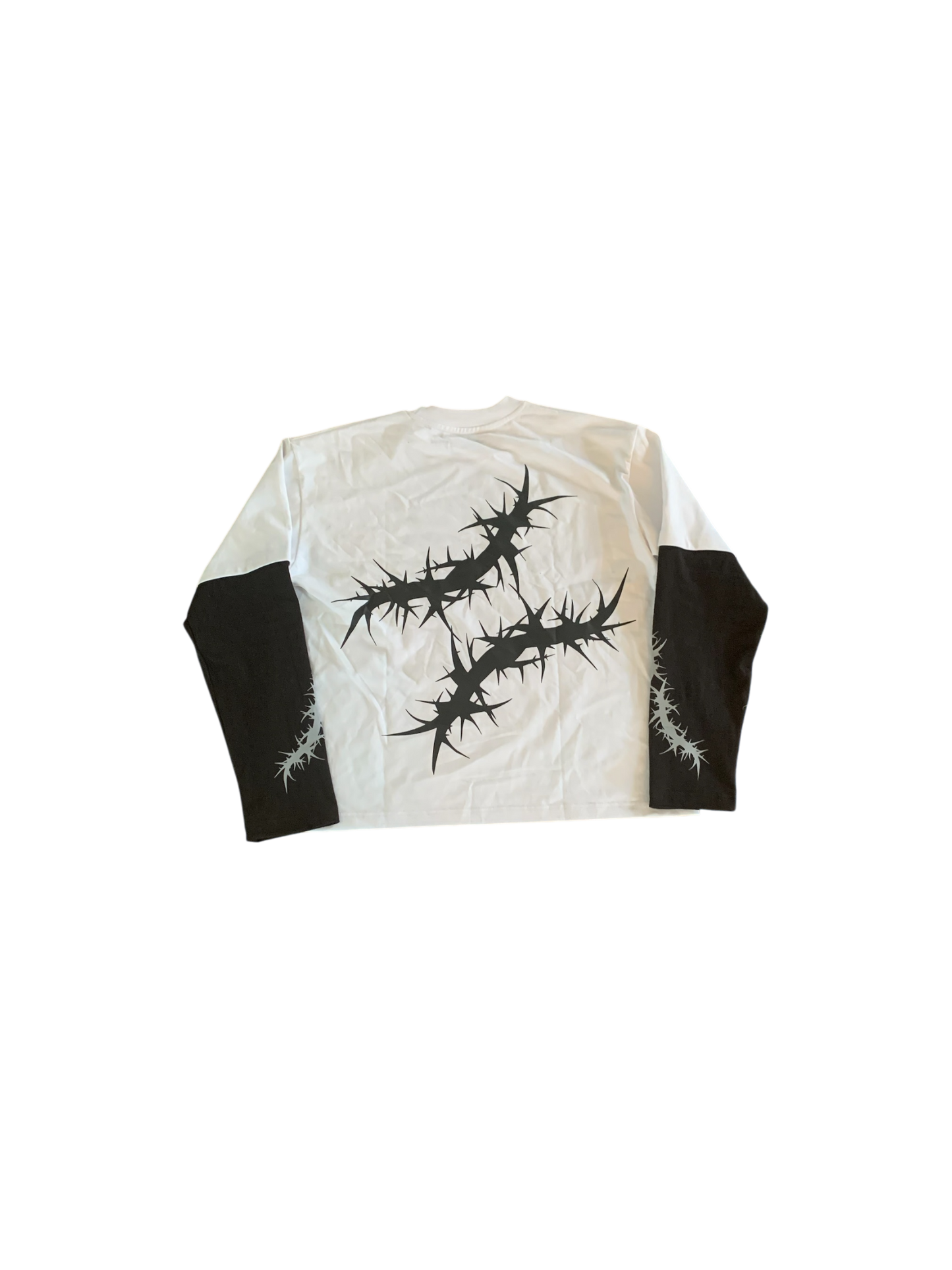 Scaredofnothin longsleeve tee(white)